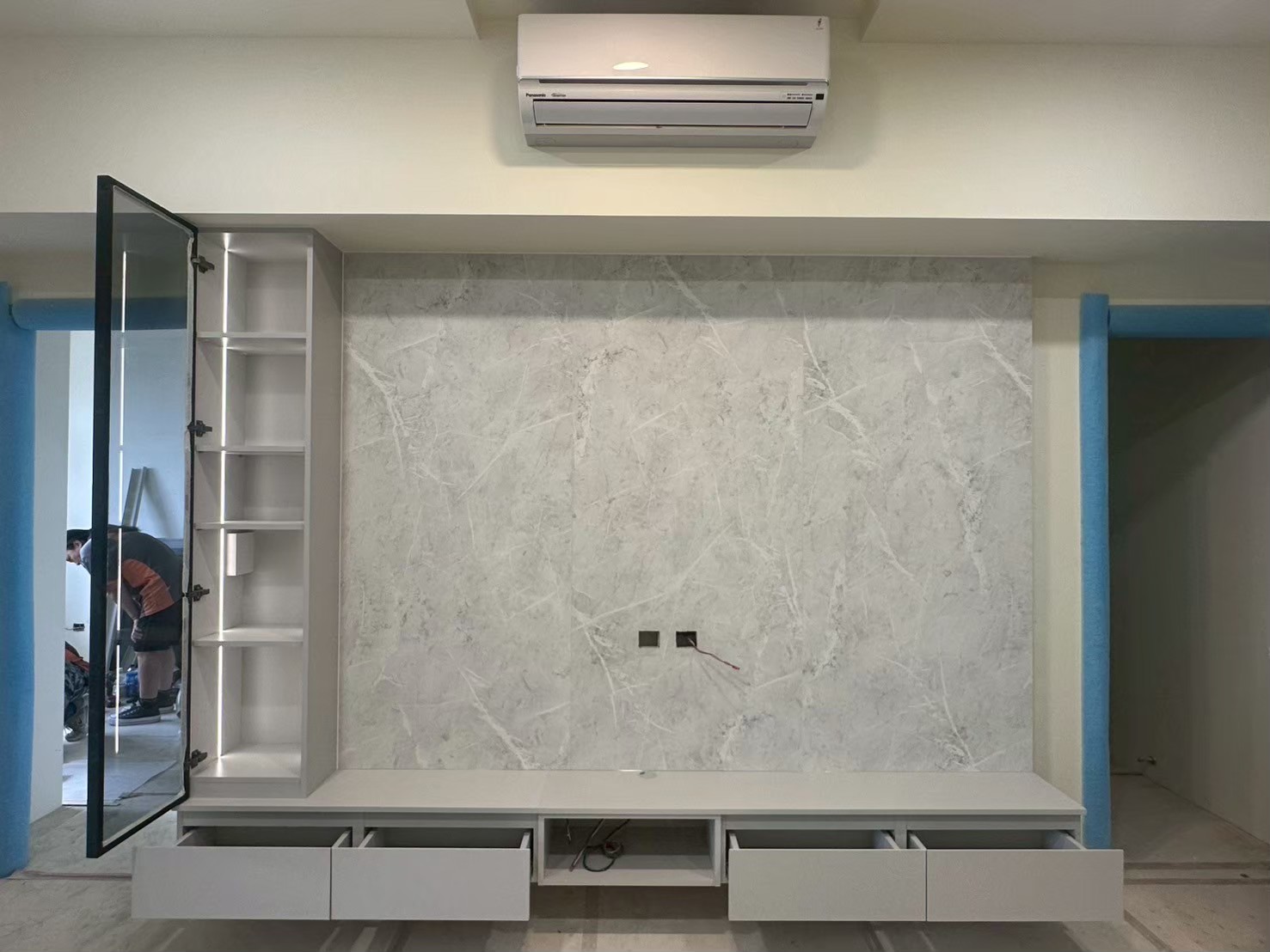 春福興波_蕭宅_電視展示櫃_開 春福興波_蕭宅_電視展示櫃_開